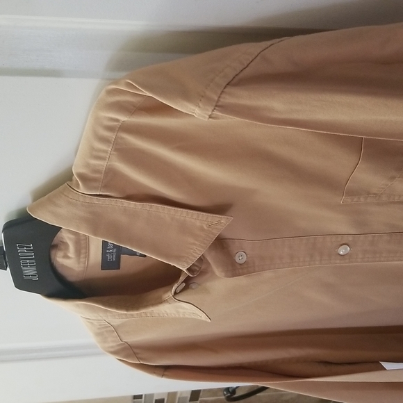 Croft & Barrow - Button down shirt, Size - L, Color - Brown cream - Picture 3 of 11